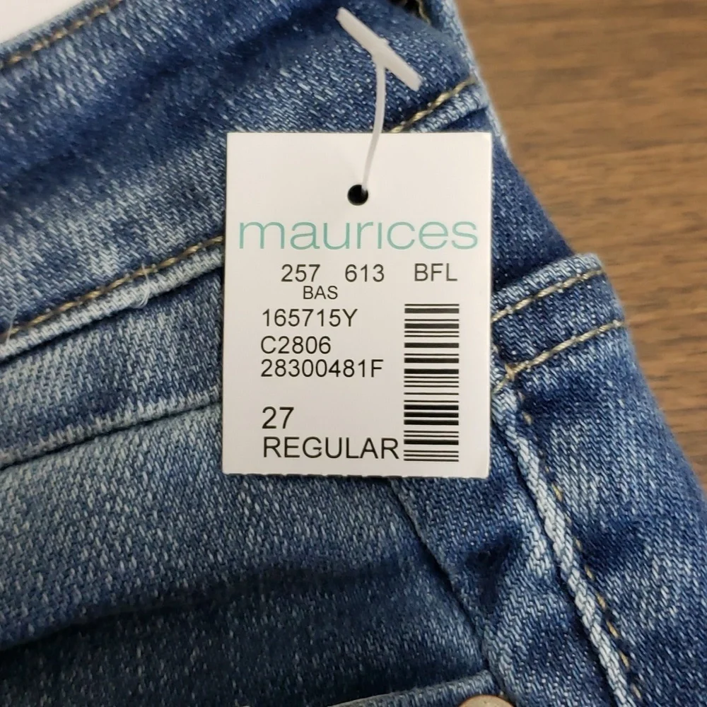 NWT Kancan Distressed Raw Hem Jeans sz 7 - Picture 6 of 7
